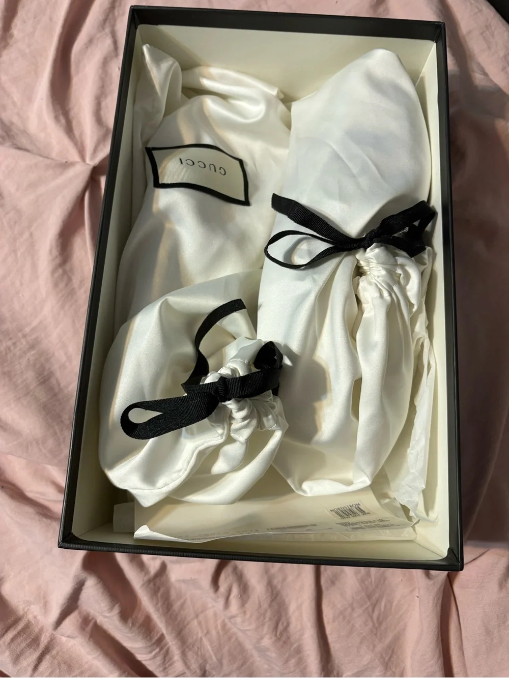 Gucci Cream and Black Branded Card with Barcode
